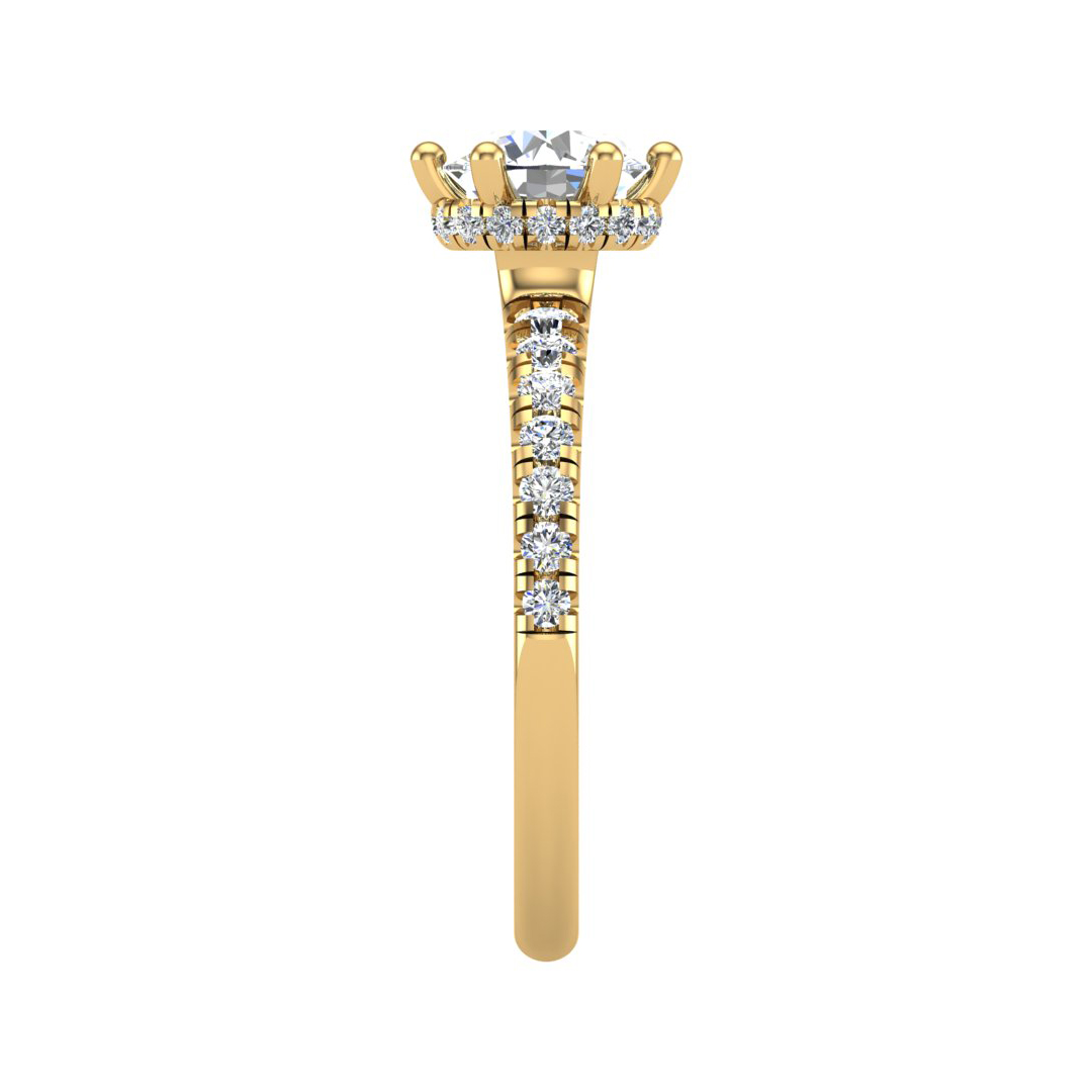 Lainey Halo Engagement Ring